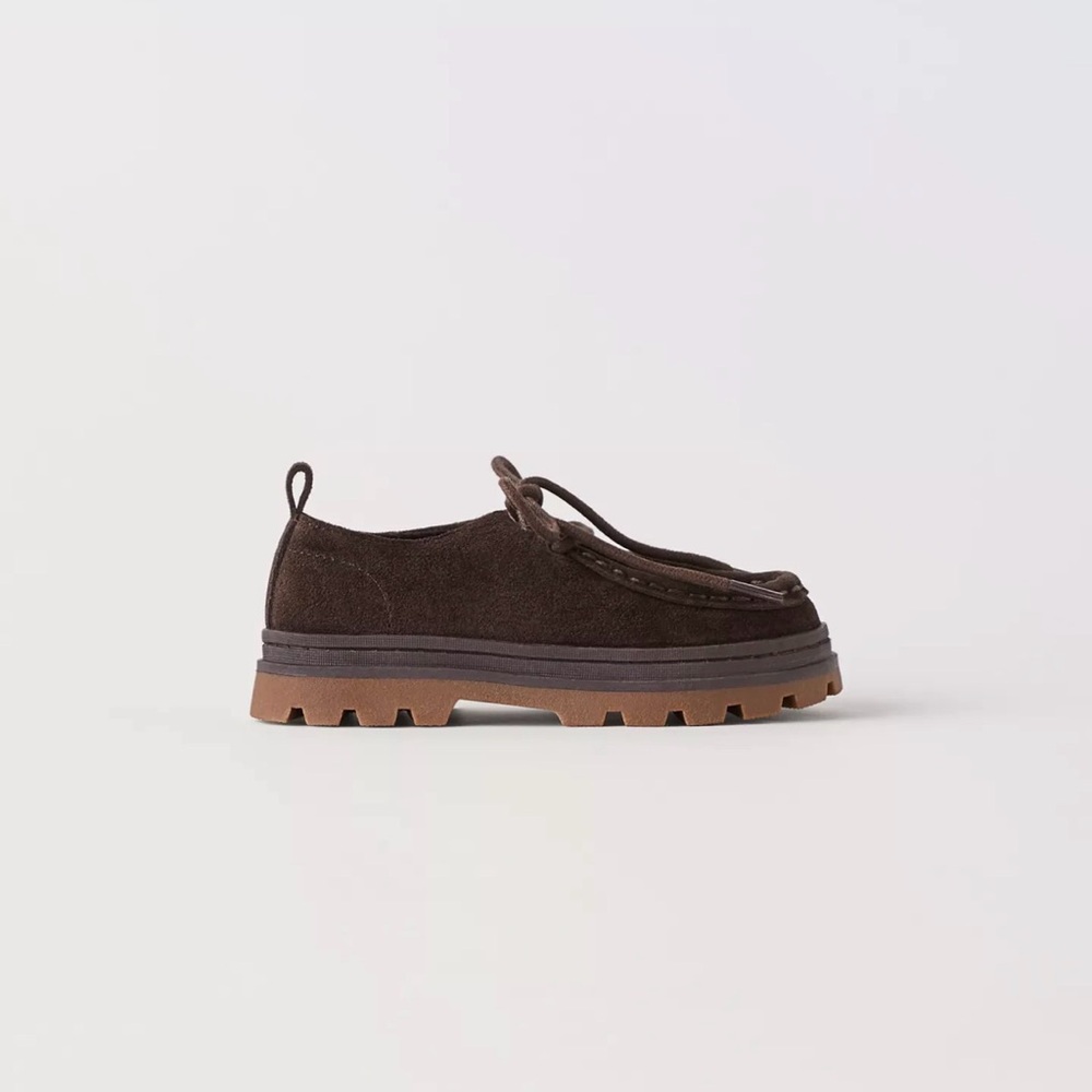 Zara Leather Lace Up Shoes